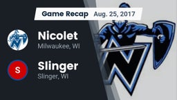 Recap: Nicolet  vs. Slinger  2017