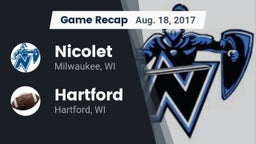 Recap: Nicolet  vs. Hartford  2017