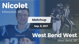 Matchup: Nicolet  vs. West Bend West  2017