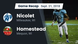 Recap: Nicolet  vs. Homestead  2018