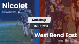 Matchup: Nicolet  vs. West Bend East  2018