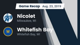 Recap: Nicolet  vs. Whitefish Bay  2019