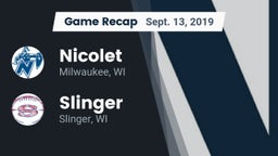Recap: Nicolet  vs. Slinger  2019