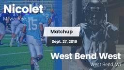 Matchup: Nicolet  vs. West Bend West  2019