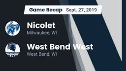 Recap: Nicolet  vs. West Bend West  2019