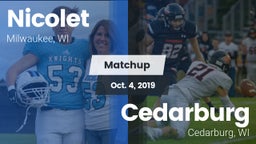 Matchup: Nicolet  vs. Cedarburg  2019