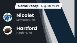 Recap: Nicolet  vs. Hartford  2019