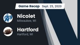 Recap: Nicolet  vs. Hartford  2020
