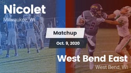 Matchup: Nicolet  vs. West Bend East  2020