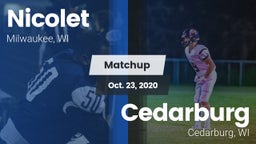 Matchup: Nicolet  vs. Cedarburg  2020