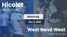 Matchup: Nicolet  vs. West Bend West  2020