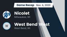 Recap: Nicolet  vs. West Bend West  2020