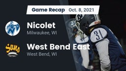 Recap: Nicolet  vs. West Bend East  2021