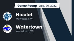 Recap: Nicolet  vs. Watertown  2022