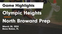Olympic Heights  vs North Broward Prep  Game Highlights - March 28, 2024