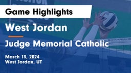 West Jordan  vs Judge Memorial Catholic  Game Highlights - March 13, 2024