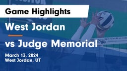 West Jordan  vs vs Judge Memorial  Game Highlights - March 13, 2024