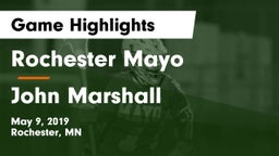 Rochester Mayo  vs John Marshall  Game Highlights - May 9, 2019