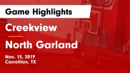 Creekview  vs North Garland  Game Highlights - Nov. 15, 2019