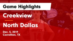 Creekview  vs North Dallas  Game Highlights - Dec. 5, 2019