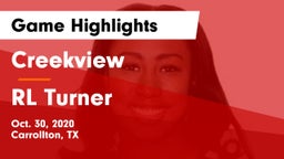 Creekview  vs RL Turner Game Highlights - Oct. 30, 2020