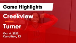 Creekview  vs Turner  Game Highlights - Oct. 6, 2023