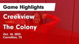 Creekview  vs The Colony  Game Highlights - Oct. 10, 2023