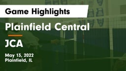 Plainfield Central  vs JCA Game Highlights - May 13, 2022