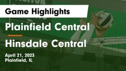 Plainfield Central  vs Hinsdale Central  Game Highlights - April 21, 2023