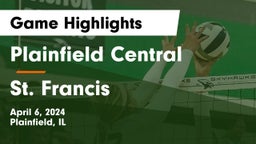 Plainfield Central  vs St. Francis  Game Highlights - April 6, 2024