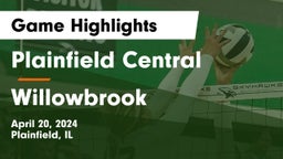 Plainfield Central  vs Willowbrook Game Highlights - April 20, 2024