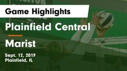 Plainfield Central  vs Marist  Game Highlights - Sept. 12, 2019