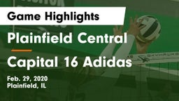 Plainfield Central  vs Capital 16 Adidas Game Highlights - Feb. 29, 2020