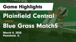 Plainfield Central  vs Blue Grass Match5 Game Highlights - March 8, 2020