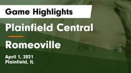 Plainfield Central  vs Romeoville  Game Highlights - April 1, 2021
