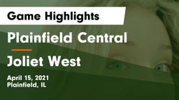 Plainfield Central  vs Joliet West  Game Highlights - April 15, 2021