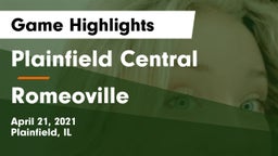 Plainfield Central  vs Romeoville  Game Highlights - April 21, 2021