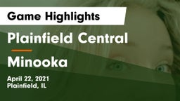 Plainfield Central  vs Minooka  Game Highlights - April 22, 2021