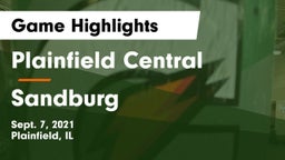 Plainfield Central  vs Sandburg  Game Highlights - Sept. 7, 2021