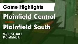 Plainfield Central  vs Plainfield South Game Highlights - Sept. 16, 2021