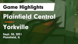 Plainfield Central  vs Yorkville  Game Highlights - Sept. 30, 2021