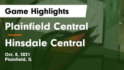 Plainfield Central  vs Hinsdale Central Game Highlights - Oct. 8, 2021