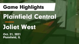 Plainfield Central  vs Joliet West  Game Highlights - Oct. 21, 2021