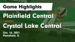 Plainfield Central  vs Crystal Lake Central Game Highlights - Oct. 16, 2021