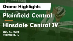 Plainfield Central  vs Hinsdale Central JV Game Highlights - Oct. 16, 2021