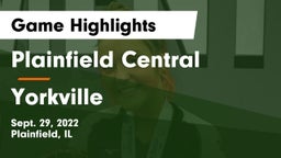 Plainfield Central  vs Yorkville  Game Highlights - Sept. 29, 2022