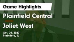 Plainfield Central  vs Joliet West  Game Highlights - Oct. 20, 2022