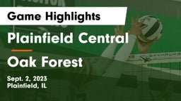 Plainfield Central  vs Oak Forest Game Highlights - Sept. 2, 2023