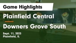 Plainfield Central  vs Downers Grove South  Game Highlights - Sept. 11, 2023