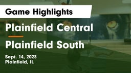 Plainfield Central  vs Plainfield South Game Highlights - Sept. 14, 2023